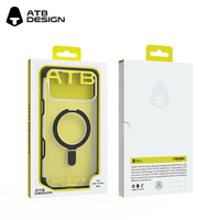Étui transparent magnétique ATB avec béquille rotative à 360° pour iPhone 18 Pro Max, étui en TPU antichoc, Fundas Para Celulares