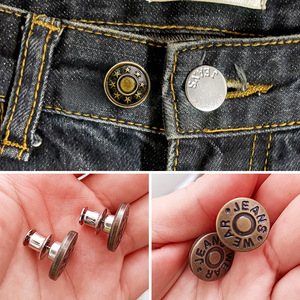 Boutons sans couture pour jeans, ajustement de la taille, sans couture, ceinture réglable et accessoires à bouton-poussoir. - Product Image 2