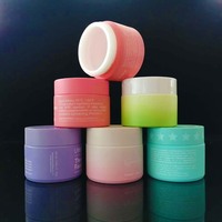 Pot en verre céramique rose mat 5g 20ml 30ml 50ml 60 ml 100ml porcelaine blanche verre hydratant pot à crème cosmétique avec couvercle
