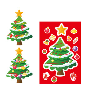 Pegatinas de vestir con temática navideña que cultivan la capacidad innovadora DIY regalo Festival tarjeta de felicitación Decoración Accesorios interactivos - Product Image 6