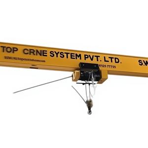 Équipement de levage électrique aérien pour l'utilisation industrielle en entrepôt de fabrication, durable, pont roulant EOT de 5 tonnes, moteur PLC, engrenage - Product Image 1