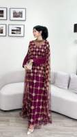 Robe longue de haute qualité pour femme, élégante et tendance, ornée de perles et de paillettes, idéale pour les banquets – Vente en gros usine