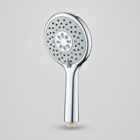 Pommeau de Douche Rond Moderne à 3 Modes, Haute Efficacité, Économiseur d'Eau, Installation Facile pour Salle de Bain