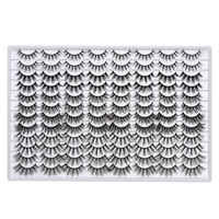 Cils synthétiques en soie coréenne 3D faits à la main, 20 paires, longueur 8-15 mm, épaisseur 0,10 mm, 25-30 utilisations, durables, marque Yalee, bande