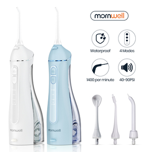 <span class=keywords><strong>Mornwell</strong></span>-limpiador de dientes, aparato para el cuidado <span class=keywords><strong>bucal</strong></span>, blanqueador, hilo Dental de agua inalámbrico con bolsa de viaje de color - Product Image 1