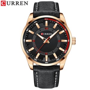2022 New Arrival curren 8390 Brand Custom logo Simple <b>Automatic</b> Watches Men Wrist Watch Leather Straps 3atm Quartz Watches - Product Image 3