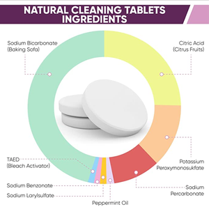 Viên Nén Làm Sạch Chai Nước Phân Hủy Sinh Học, Không Chứa Clo & Mùi, Bàng Quang Hydrat Hóa Và Viên Nén Làm Sạch Chai Nước, Loại Bỏ - Product Image 4