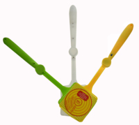 Promotion en gros : Raquette à mouches musicale amusante et originale, cadeau ménager, activation par pression/vibration, piles AAA, en ABS