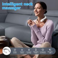 Masseur intelligent pour le cou Xpudding avec chaleur et impulsions électriques, soulagement de la douleur sans fil pour femmes, prise standard américaine