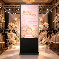 Affichage numérique sur pied de 65 pouces, écran LCD IPS Full HD, adapté à divers lieux publics