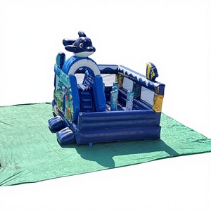 Castillo Inflable <span class=keywords><strong>de</strong></span> PVC Azul - Castillo <span class=keywords><strong>de</strong></span> Princesa, Castillo <span class=keywords><strong>de</strong></span> Delfines, Trampolín para Fiestas Infantiles, <span class=keywords><strong>Juego</strong></span> para Fiestas - Product Image 5
