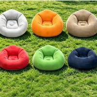 Fauteuil gonflable floqué élégant, portable, multicolore et économique pour l'intérieur et l'extérieur, canapé gonflable pliable