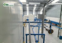Ligne de revêtement en poudre humide émaillée entièrement automatique
