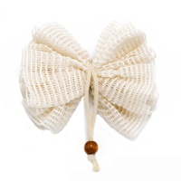 Éponge de Douche Écologique Naturelle Exfoliante Douce en Coton Biologique, Fleur de Bain en Maille, Pouf Loofah