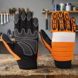 JNA Group General Purpose Safety Gloves Neoprene Material Wrinkle Texture Anti-Slip Elastic Straight <b>Wristband</b> Heat Resistant 7 - Product Image 4