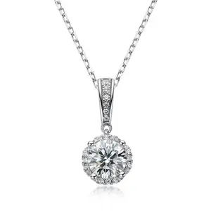 Vòng Cổ Nữ Tên Ý Thời Trang Bán Buôn Zircon Xinh Xắn Bằng Bạc Ý 925 Được Cá Nhân Hóa Cho Đám Cưới