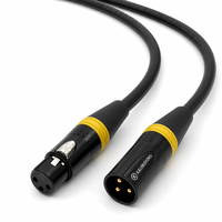 Câble audio XLR coloré équilibré mâle-femelle, âme en cuivre sans oxygène, gaine tressée, blindage combiné pour microphone et table de mixage