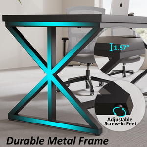 Thiết kế công nghiệp đơn giản máy tính Màu Đen nghiên cứu bàn làm việc hiện đại hiện đại nhà văn phòng PC viết bàn - Product Image 2