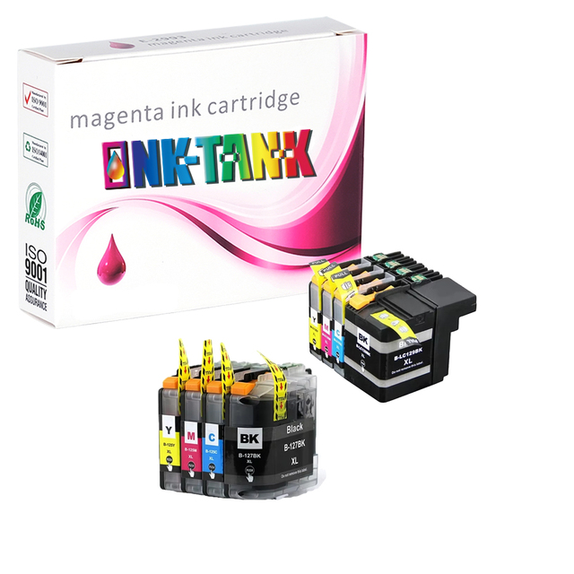 INK-TANK LC-125XL LC127 LC125 LC129 LC129XL Premium Color Compatible InkJet Ink Cartridge for Brother MFC-J4610DW MFC-J6520DW