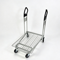 Chariot de transport robuste pour espèces et marchandises, idéal pour les entrepôts et magasins en libre-service de style IKEA