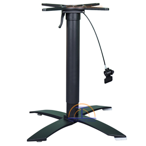 Nueva <span class=keywords><strong>Base</strong></span> Ajustable de Aluminio para Mesa Elevadora de 108 cm con Centro X para Mesa Plegable de Bistro, Patio o Cafetería al Aire Libre - Product Image 2