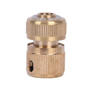 1/2 "ID <span class=keywords><strong>tuyau</strong></span> <span class=keywords><strong>raccord</strong></span> en laiton massif réparation rapide adaptateur fuite connecteur d'eau - Product Image 1