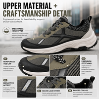 Vente en gros de baskets de sport respirantes et légères de la marque Mulinsen pour hommes, chaussures décontractées