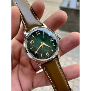 Montre mécanique automatique S AAA+ pour homme, style cocktail, multifonction, bracelet en acier, pour affaires et trajets quotidiens, bleue, mouvement NH35A - Product Image 3