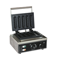 Nouvelle gaufrière électrique 110V/220V 5 tranches en acier inoxydable antiadhésive avec contrôle tactile et minuterie pour usage commercial haute efficacité