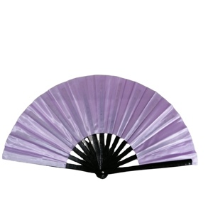 Éventails pliants décoratifs promotionnels en bambou, motif floral de Kung Fu chinois, 33 cm - Product Image 5