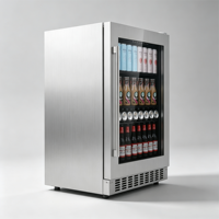 Nevera para Cerveza de Pequeña Capacidad (145L), Vitrina Refrigerada para Bebidas Frías