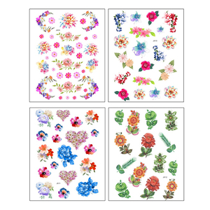 Design di moda di fabbrica colorato adesivo temporaneo per tatuaggio taglie 5 di lusso per il braccio del corpo trucco impermeabile finto tatuaggio temporaneo - Product Image 3