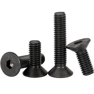 M2.5 M3 <span class=keywords><strong>M4</strong></span> M5 M6 M8 M10 M12 M14 M16 DIN7991 10.9등급 블랙 스틸 플랫 헤드 육각 소켓 카운터싱크 헤드 나사 - Product Image 6