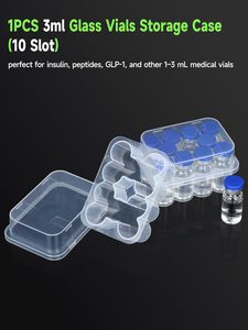 Wholesale Vaccine 3ml 4 Holder Box PEptide Holder Box <b>Plastic</b> 3ml <b>Plastic</b> <b>Boxes</b> 4-Piece Vials Sterile Vial Storage Case - Product Image 3