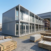 Maison Modulaire Conteneurisée - Construction en Acier Design Contemporain pour Salon, Boutique, Installation Rapide, Solution d'Hébergement d'Urgence