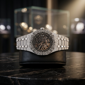 Reloj de Lujo AMBER JEWELS con Movimiento de Cuarzo CITIZEN, Caja Cuadrada de Acero Inoxidable, Bisel de Moissanita, Cristal de Zafiro Analógico y Cierre de Hebilla - Product Image 2
