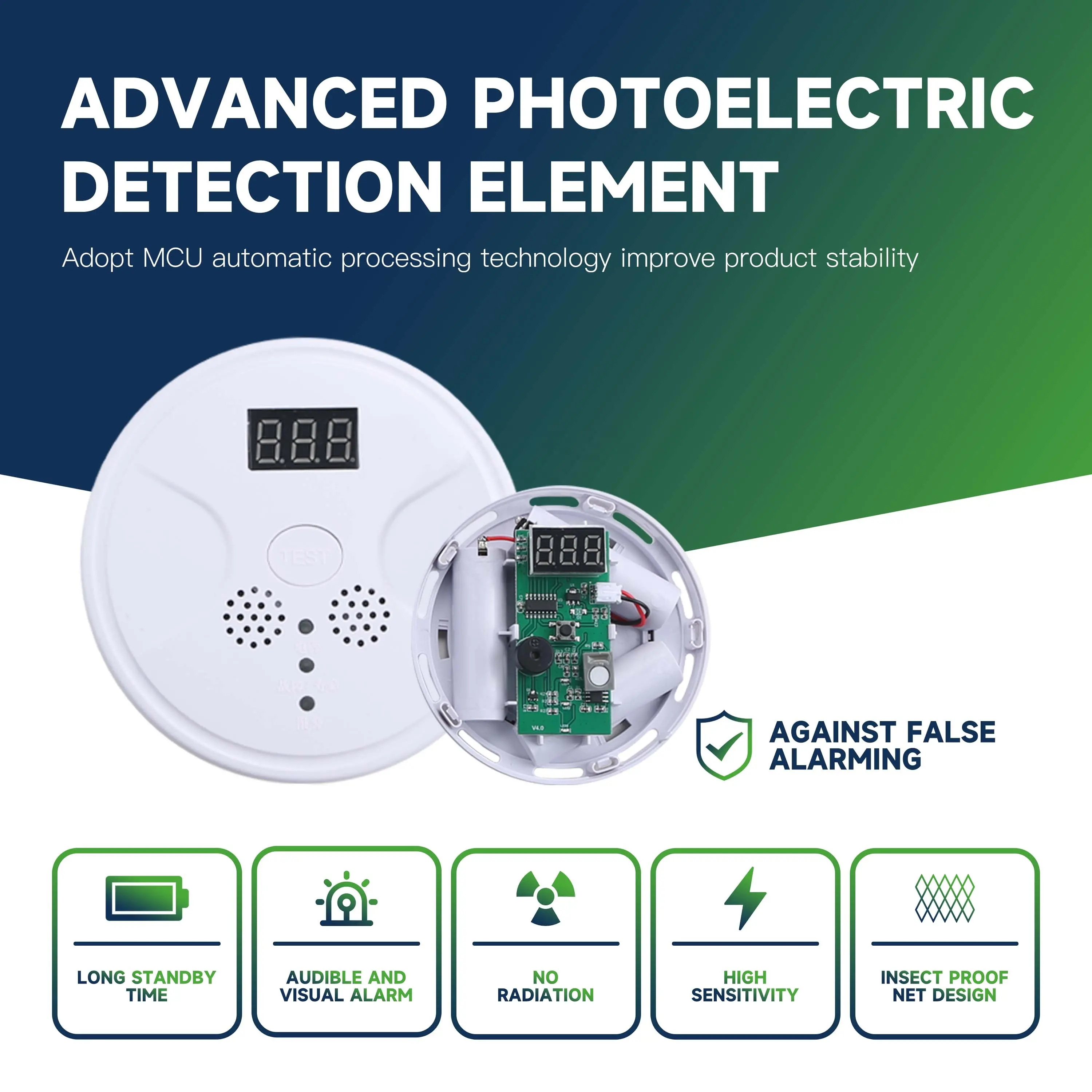 Alarma de seguridad personalizada PCBA Detector de humo PCB y PCBA para Smart Home