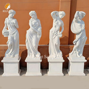 MILY Factory Direct Sale Custom Marble 4 Seasons <strong>Statues</strong> One Piece for Landscape &amp; Construction Projects - Product Image 2