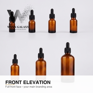 ขวดแก้วสีเหลืองอำพันทรงหยดน้ำ แบบยุโรป ทรงสูงเพรียวบาง ปากแคบ ประหยัดพื้นที่ จัดวางโชว์ได้ เหมาะสำหรับบรรจุภัณฑ์เครื่องสำอาง ทรงเพรียวบาง ผลิตจากโรงงาน - Product Image 5