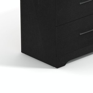Large <span class=keywords><strong>commode</strong></span> moderne en bois avec <span class=keywords><strong>double</strong></span> tiroirs Mobilier de chambre <span class=keywords><strong>Commode</strong></span> personnalisée 6 tiroirs <span class=keywords><strong>Noir</strong></span> - Product Image 4
