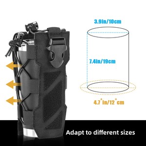 Soporte <span class=keywords><strong>para</strong></span> botella de <span class=keywords><strong>agua</strong></span> Molle bolsas tácticas 18 32 40 44 oz multiusos <span class=keywords><strong>para</strong></span> deportes al aire libre/mochila/chaleco/cinturón/bicicleta, 6 colores - Product Image 3