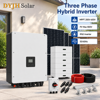 Système solaire compact avec onduleur hybride mural et armoire de batterie empilable pour bureau et entrepôt
