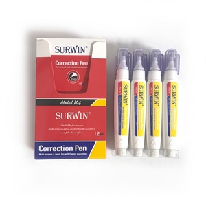 Stylo correcteur liquide blanc à séchage rapide de bonne qualité Surwin, en forme de stylo, pour l'école et le bureau - Product Image 4