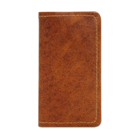 Dompet Kulit Asli Buatan Tangan Wanita Pria, Tempat Kartu Multi-fungsi, Desainer Vintage, Tempat Kartu Kredit RFID, Dompet Kecil
