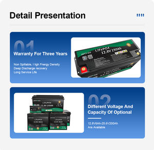 JOYKOO OEM ODM 12V150Ah 12.8v 150ah 12V baterai Lithium Ion isi ulang siklus dalam untuk sistem surya - Product Image 6