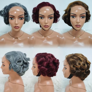 Promoción Letsfly: Pelucas con Cierre de Encaje 5x5, SDD 210 gramos, 10 pulgadas, Ondas Sueltas, Color Gris, 100% Cabello Humano, Venta al Por Mayor - Product Image 1