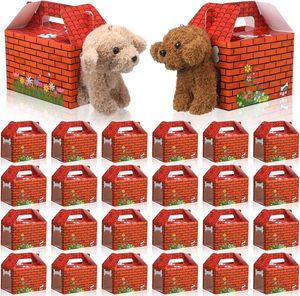 Boîte <span class=keywords><strong>de</strong></span> fête d'adoption d'animaux, sacs à friandises pour chiots avec trous, sachets <span class=keywords><strong>de</strong></span> bonbons en forme <span class=keywords><strong>de</strong></span> chenil, décoration pliable pour anniversaire <span class=keywords><strong>de</strong></span> chiot - Product Image 1
