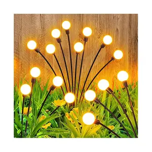 Wind Dance LED Firefly Lights Solar for Pathway Yard Walkway Patio