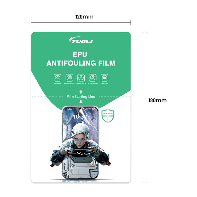 Custom Logo Universal Hydrogel Screen Protector Film Full Coverage Bubble Free Smart Repair Film for Mobile Accessories Shop