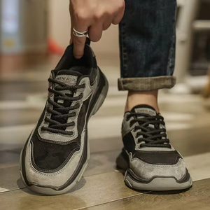 Men's Casual Sports Shoes for All Seasons High Quality walking style shoes With Breathable Mesh <b>Insole</b> Winter lace sneakers - Product Image 4